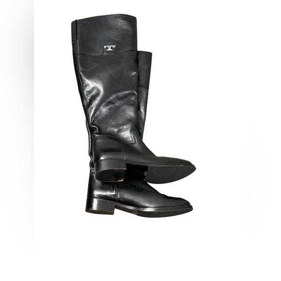 Tory Burch Black Leather Riding Boots NWOT - Picture 6 of 16